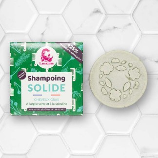 Shampoing solide à l'Argile verte & Spiruline - Cheveux gras