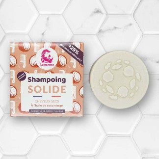 Shampoing solide à l'huile de Coco - Cheveux secs