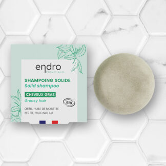 Shampoing solide pour cheveux gras Endro Cosmétiques